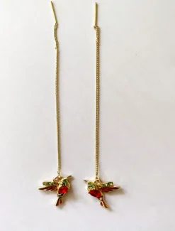 Online Women's Earrings Chic & Modern Street Bird Earring / Red / Blue / Fall / Winter / Spring Women Trendy Jewelry