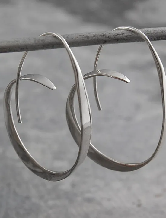 Online Women's Earrings Chic & Modern Street Geometry Earring / Gold / Silver / Fall / Winter / Spring Women Trendy Jewelry