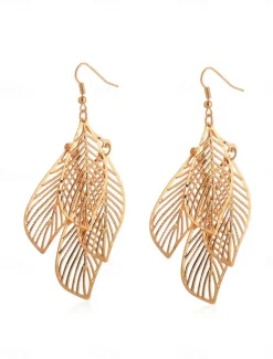 Women's Earrings Fashion Outdoor Leaf Earring Women Trendy Jewelry
