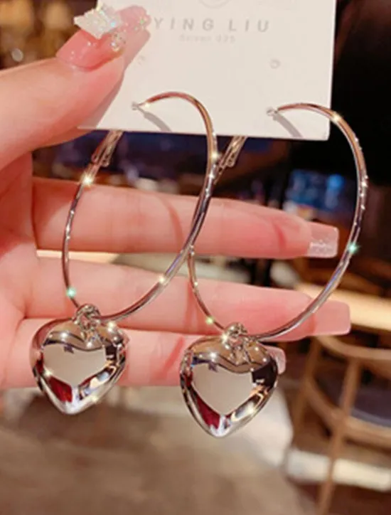 Best Women's Earrings Fashion Outdoor Heart Earring Women Trendy Jewelry