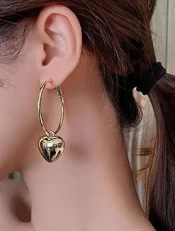 Best Women's Earrings Fashion Outdoor Heart Earring Women Trendy Jewelry