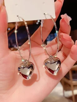 Best Women's Earrings Fashion Outdoor Heart Earring Women Trendy Jewelry