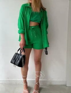 Outlet Women's Elegant Fashion Streetwear Cotton Linen Sets Long Sleeve Shirt Collar Solid Color Outdoor Work Casual Black Purple Orange Summer Loose Fit Women Two Piece Sets