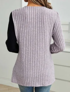 Women's Elegant Lace Tops Eyelet Blouse Stylish Modern Lace Long Sleeve Regular Tops Crew Neck Work Daily Romantic Petite Tops Summer Holiday Wear Black Spring Fall Winter Women Lace Tops