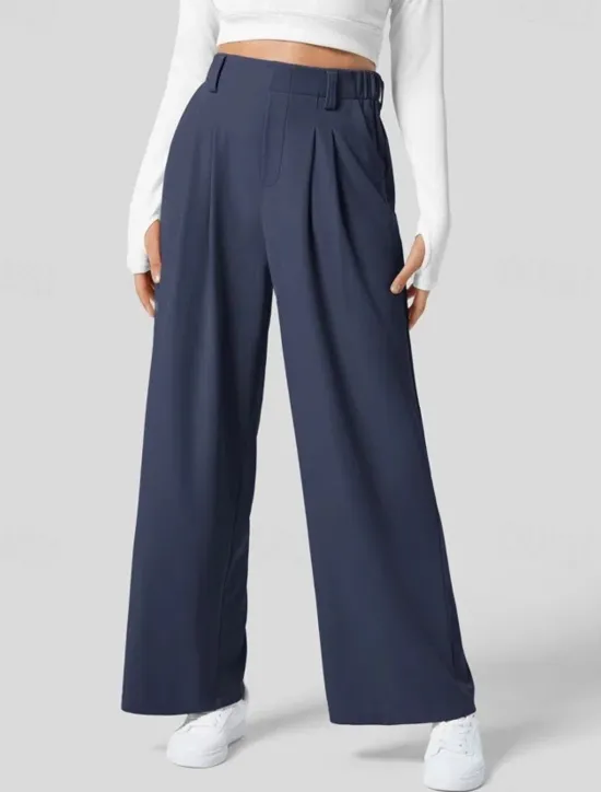 New Women's EU / US Size Pants Trousers Casual / Sporty Full Length Natural Comfortable Micro-elastic Wine Amethyst Depression Green Almond Spring, Fall, Winter, Summer Women Pants