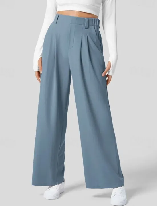 New Women's EU / US Size Pants Trousers Casual / Sporty Full Length Natural Comfortable Micro-elastic Wine Amethyst Depression Green Almond Spring, Fall, Winter, Summer Women Pants
