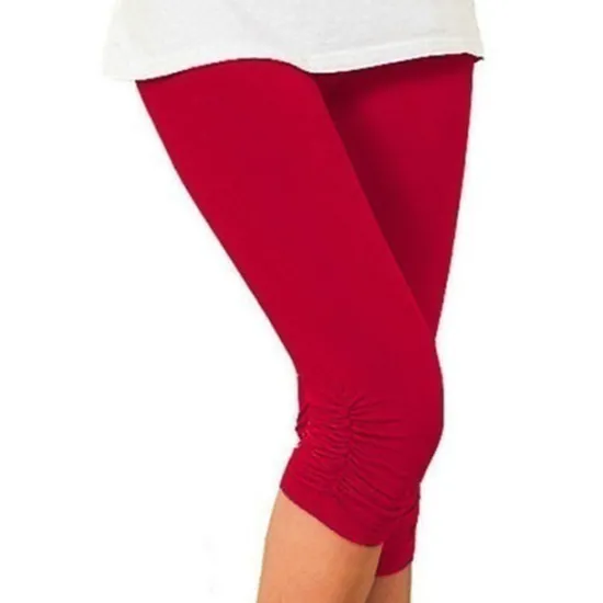 Best Women's Fashion Capri shorts Calf-Length Pants Casual Weekend Stretchy Plain Tummy Control Butt Lift Mid Waist Skinny Green White Black Blue Gray S M L XL XXL Women Leggings