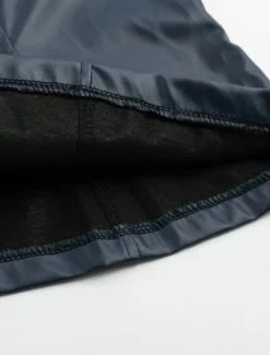 Outlet Women's Faux Leather Jacket Street Shopping Spring Fall Regular Coat Slim Windproof Chic & Modern Jacket Long Sleeve Solid Color Faux Fur Trim Denim Blue Black Blue Women Jackets