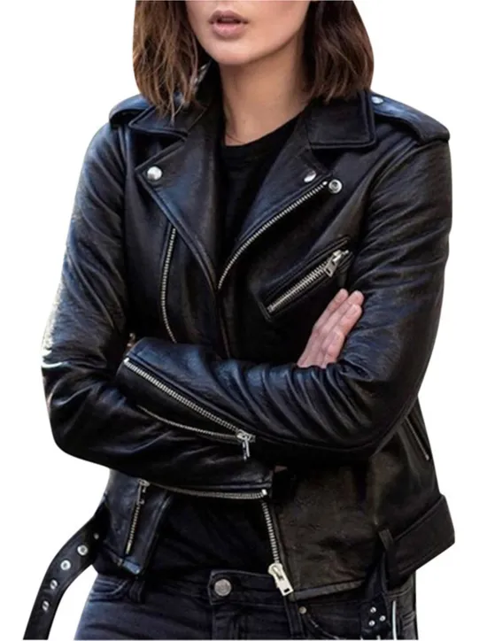Hot Women's Faux Leather Jacket Jacket Comfortable Pocket Full Zip Casual Solid Color Street Daily Zipper Short Regular Turndown Regular Fit Long Sleeve Outerwear Black Wine Blue Fall Winter Women Jackets