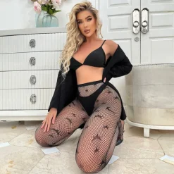 New Women's Fishnet Tights Panty Hose Party Gift Daily Stars Acrylic Fibers Sexy Casual Leg Shaping Casual / Daily 1 Pair Women Socks