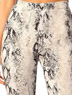 Best Women's Flare Leggings Fashion Streetwear Full Length High Waist Snake ing Comfort Breathability Soft Micro-elastic Vacation Street Daily Fall Winter Women Pants