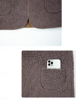 Best Women's Fleece Jacket Fleece Vest Teddy Coat Warm Breathable Patchwork Pocket Fleece Lined Casual Color Block Vacation Street Daily Wear Going out Open Front Regular Hoodie Regular Fit Sleeveless Women Jackets|Vest