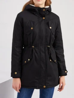 Outlet Women's Fleece Jacket Teddy Coat Hoodie Jacket Warm Breathable Zipper Pocket Fleece Lined Casual Plain Vacation Street Daily Wear Going out Zipper Regular Hoodie Regular Fit Long Sleeve Outerwear Women Puffers & Parka|Jackets