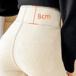 Clearance Women's Fleece Pants Leggings Sports Streetwear Full Length High Waist Solid Colored Tummy Control Butt Lift Warm High Elasticity Yoga Winter Dark Grey Black Winter Women Leggings