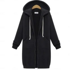 Sale Women's Fleece Shirts Zip Up Hoodie Sweatshirt Fleece Jacket Vintage Streetwear Comfrt Fleece Solid Color Street Casual Hoodie Zip Up Drawstring Front Pocket Long Sleeve Black Light Grey Women Hoodies & Sweatshirts
