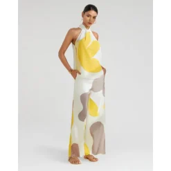 New Women's Floral Daily Wear Vacation Casual Daily Sleeveless Floral Style Sleeveless Halter Neck Summer Women Tank Tops & Camis