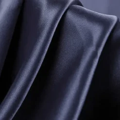 Best Women's Gift Pajamas Sets Home Party Daily Basic Pure Color Satin Simple Casual Soft Shirt Pant Fall Spring Summer Shirt Collar Long Sleeve Long Pant Buckle Pocket Home Outfits Women Pajama-Setter