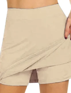 Sale Women's Golf Skirts Black Dark Navy Grey Sun Protection Skirt Ladies Golf Attire Clothes Outfits Wear Apparel Women Skirts