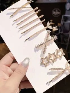 Women's Hair Clip Set For Party Evening Daily Rhinestone Alloy Women Accessories