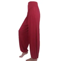 Best Women's Harem Pants Breathable Quick Dry Moisture Wicking Zumba Belly Dance Yoga Bloomers Bottoms Light Purple White Black Modal Spandex Plus Size Sports Activewear High Elasticity Loose Fit Women Pants