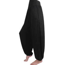 Best Women's Harem Pants Breathable Quick Dry Moisture Wicking Zumba Belly Dance Yoga Bloomers Bottoms Light Purple White Black Modal Spandex Plus Size Sports Activewear High Elasticity Loose Fit Women Pants
