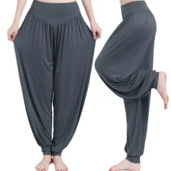 Best Women's Harem Pants Breathable Quick Dry Moisture Wicking Zumba Belly Dance Yoga Bloomers Bottoms Light Purple White Black Modal Spandex Plus Size Sports Activewear High Elasticity Loose Fit Women Pants