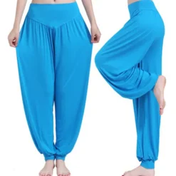 Best Women's Harem Pants Breathable Quick Dry Moisture Wicking Zumba Belly Dance Yoga Bloomers Bottoms Light Purple White Black Modal Spandex Plus Size Sports Activewear High Elasticity Loose Fit Women Pants