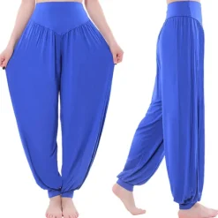 Best Women's Harem Pants Breathable Quick Dry Moisture Wicking Zumba Belly Dance Yoga Bloomers Bottoms Light Purple White Black Modal Spandex Plus Size Sports Activewear High Elasticity Loose Fit Women Pants