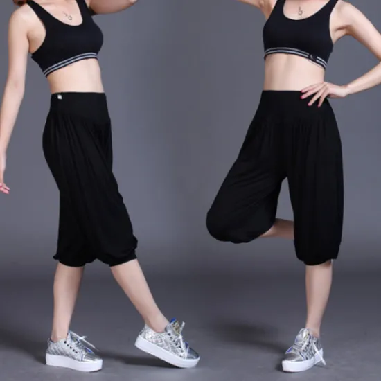 Online Women's Harem Pants Quick Dry Lightweight High Waist Yoga Zumba Fitness Gym Workout Bloomers Capri Pants Fashion White Black Green Modal Plus Size Sports Activewear High Elasticity Loose / Royal Blue Women Pants
