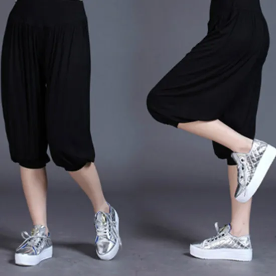 Online Women's Harem Pants Quick Dry Lightweight High Waist Yoga Zumba Fitness Gym Workout Bloomers Capri Pants Fashion White Black Green Modal Plus Size Sports Activewear High Elasticity Loose / Royal Blue Women Pants