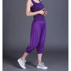 Online Women's Harem Pants Quick Dry Lightweight High Waist Yoga Zumba Fitness Gym Workout Bloomers Capri Pants Fashion White Black Green Modal Plus Size Sports Activewear High Elasticity Loose / Royal Blue Women Pants