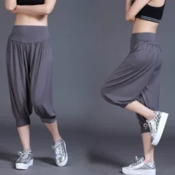 Online Women's Harem Pants Quick Dry Lightweight High Waist Yoga Zumba Fitness Gym Workout Bloomers Capri Pants Fashion White Black Green Modal Plus Size Sports Activewear High Elasticity Loose / Royal Blue Women Pants