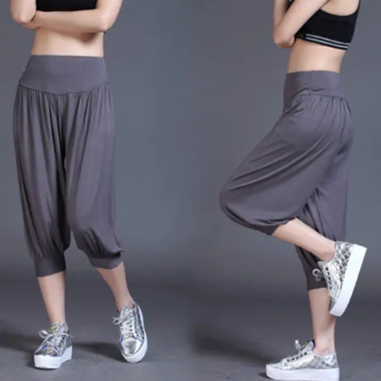 Online Women's Harem Pants Quick Dry Lightweight High Waist Yoga Zumba Fitness Gym Workout Bloomers Capri Pants Fashion White Black Green Modal Plus Size Sports Activewear High Elasticity Loose / Royal Blue Women Pants
