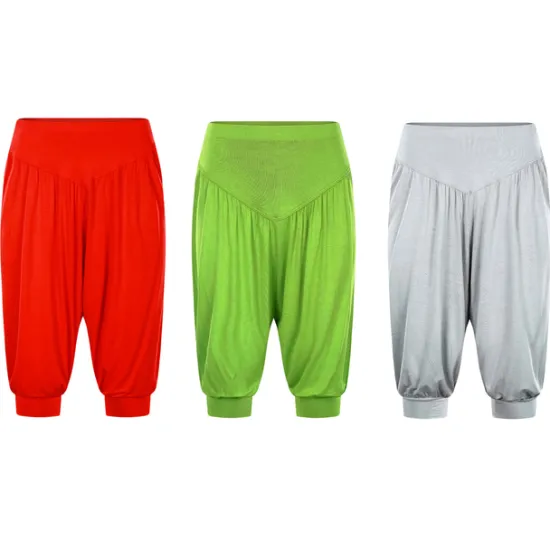 Online Women's Harem Pants Quick Dry Lightweight High Waist Yoga Zumba Fitness Gym Workout Bloomers Capri Pants Fashion White Black Green Modal Plus Size Sports Activewear High Elasticity Loose / Royal Blue Women Pants