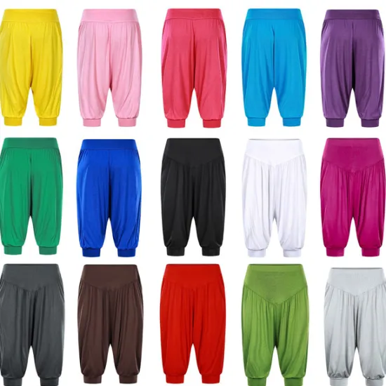 Online Women's Harem Pants Quick Dry Lightweight High Waist Yoga Zumba Fitness Gym Workout Bloomers Capri Pants Fashion White Black Green Modal Plus Size Sports Activewear High Elasticity Loose / Royal Blue Women Pants