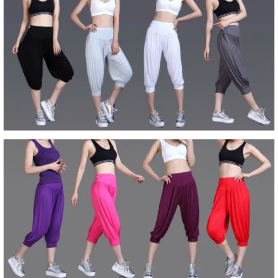 Online Women's Harem Pants Quick Dry Lightweight High Waist Yoga Zumba Fitness Gym Workout Bloomers Capri Pants Fashion White Black Green Modal Plus Size Sports Activewear High Elasticity Loose / Royal Blue Women Pants