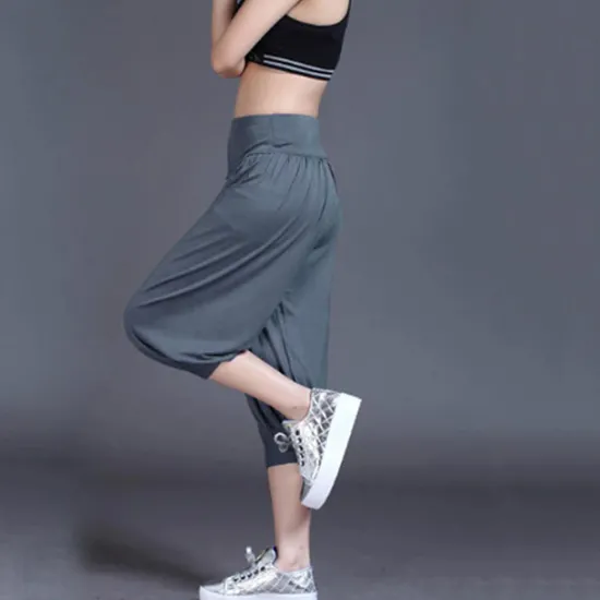 Online Women's Harem Pants Quick Dry Lightweight High Waist Yoga Zumba Fitness Gym Workout Bloomers Capri Pants Fashion White Black Green Modal Plus Size Sports Activewear High Elasticity Loose / Royal Blue Women Pants