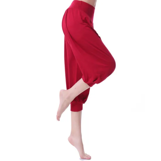 Online Women's Harem Pants Quick Dry Lightweight High Waist Yoga Zumba Fitness Gym Workout Bloomers Capri Pants Fashion White Black Green Modal Plus Size Sports Activewear High Elasticity Loose / Royal Blue Women Pants