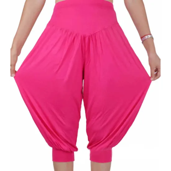 Online Women's Harem Pants Quick Dry Lightweight High Waist Yoga Zumba Fitness Gym Workout Bloomers Capri Pants Fashion White Black Green Modal Plus Size Sports Activewear High Elasticity Loose / Royal Blue Women Pants