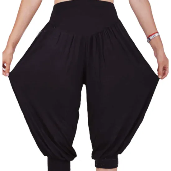 Online Women's Harem Pants Quick Dry Lightweight High Waist Yoga Zumba Fitness Gym Workout Bloomers Capri Pants Fashion White Black Green Modal Plus Size Sports Activewear High Elasticity Loose / Royal Blue Women Pants