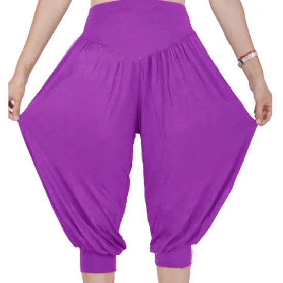 Online Women's Harem Pants Quick Dry Lightweight High Waist Yoga Zumba Fitness Gym Workout Bloomers Capri Pants Fashion White Black Green Modal Plus Size Sports Activewear High Elasticity Loose / Royal Blue Women Pants