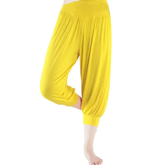 Online Women's Harem Pants Quick Dry Lightweight High Waist Yoga Zumba Fitness Gym Workout Bloomers Capri Pants Fashion White Black Green Modal Plus Size Sports Activewear High Elasticity Loose / Royal Blue Women Pants