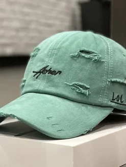 Discount Women's Hat Baseball Cap Portable Sun Protection Breathable Street Daily Weekend Embroidery Letter Women Spring Accessories|Hats