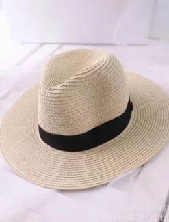 Discount Women's Hat Straw Hat Sun Hat Portable Windproof Breathable Street Daily Weekend Splice Pure Color Women Hats