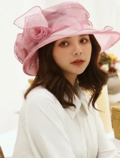 Outlet Women's Hat Sun Hat Portable Sun Protection Comfort Outdoor Dailywear Holiday Pure Color Floral Floral Women Hats