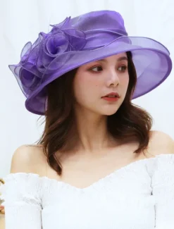 Outlet Women's Hat Sun Hat Portable Sun Protection Comfort Outdoor Dailywear Holiday Pure Color Floral Floral Women Hats