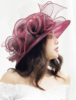 Outlet Women's Hat Sun Hat Portable Sun Protection Comfort Outdoor Dailywear Holiday Pure Color Floral Floral Women Hats