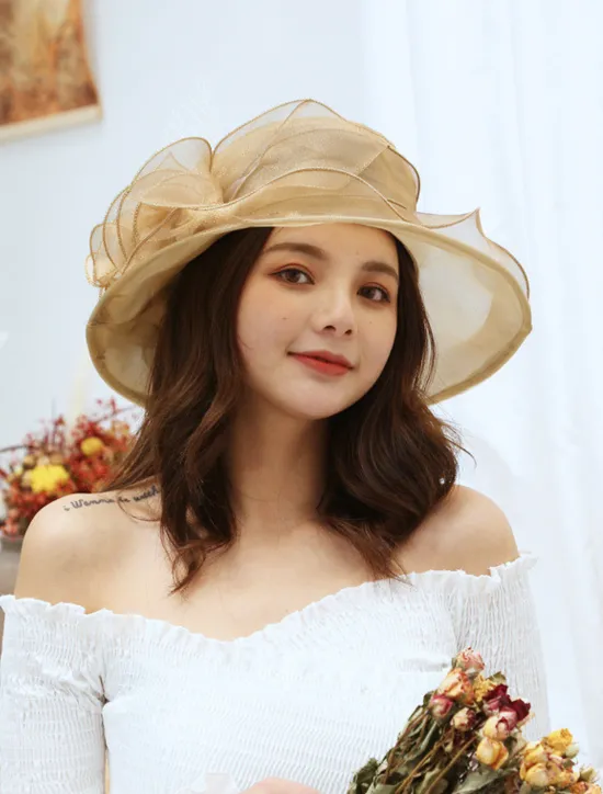 Outlet Women's Hat Sun Hat Portable Sun Protection Comfort Outdoor Dailywear Holiday Pure Color Floral Floral Women Hats