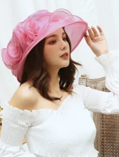 Outlet Women's Hat Sun Hat Portable Sun Protection Comfort Outdoor Dailywear Holiday Pure Color Floral Floral Women Hats