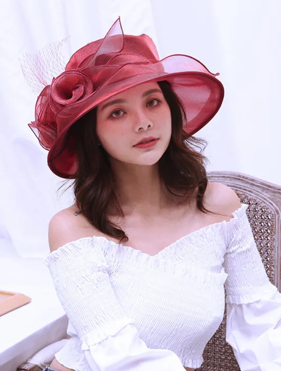 Outlet Women's Hat Sun Hat Portable Sun Protection Comfort Outdoor Dailywear Holiday Pure Color Floral Floral Women Hats